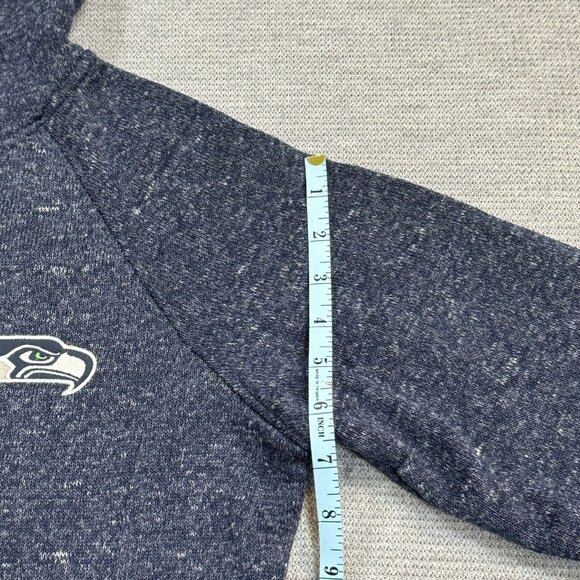 NFL Team Apparel Womens Heather Blue Seattle Seahawks Full Zip Jacket Size Small - Picture 11 of 15